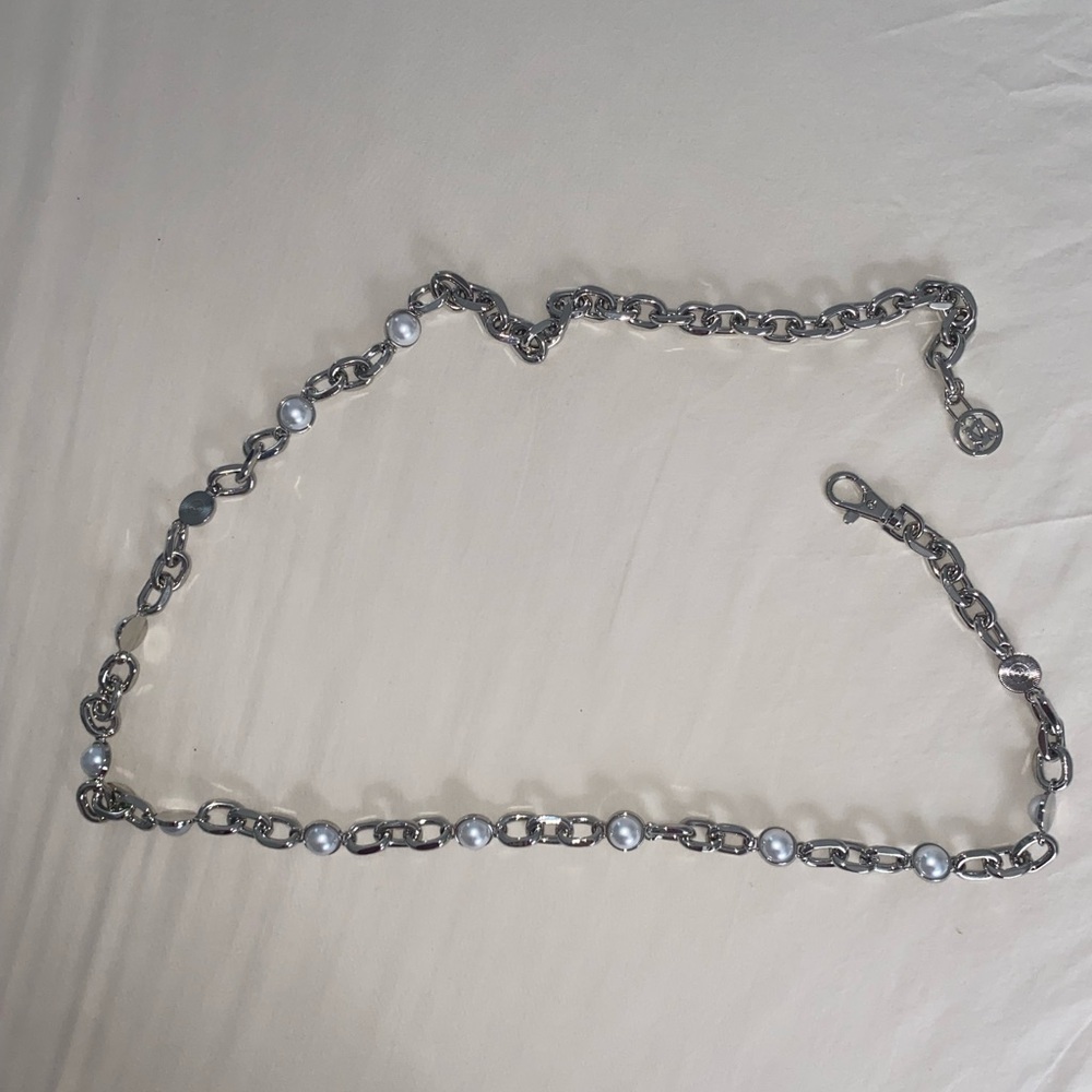 Steve Madden Silver Chain Belt